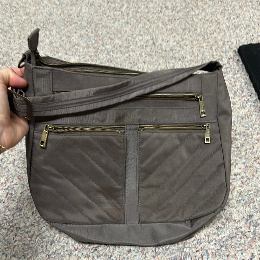 Travelon Stylish Grey Crossbody Bag